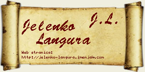 Jelenko Langura vizit kartica